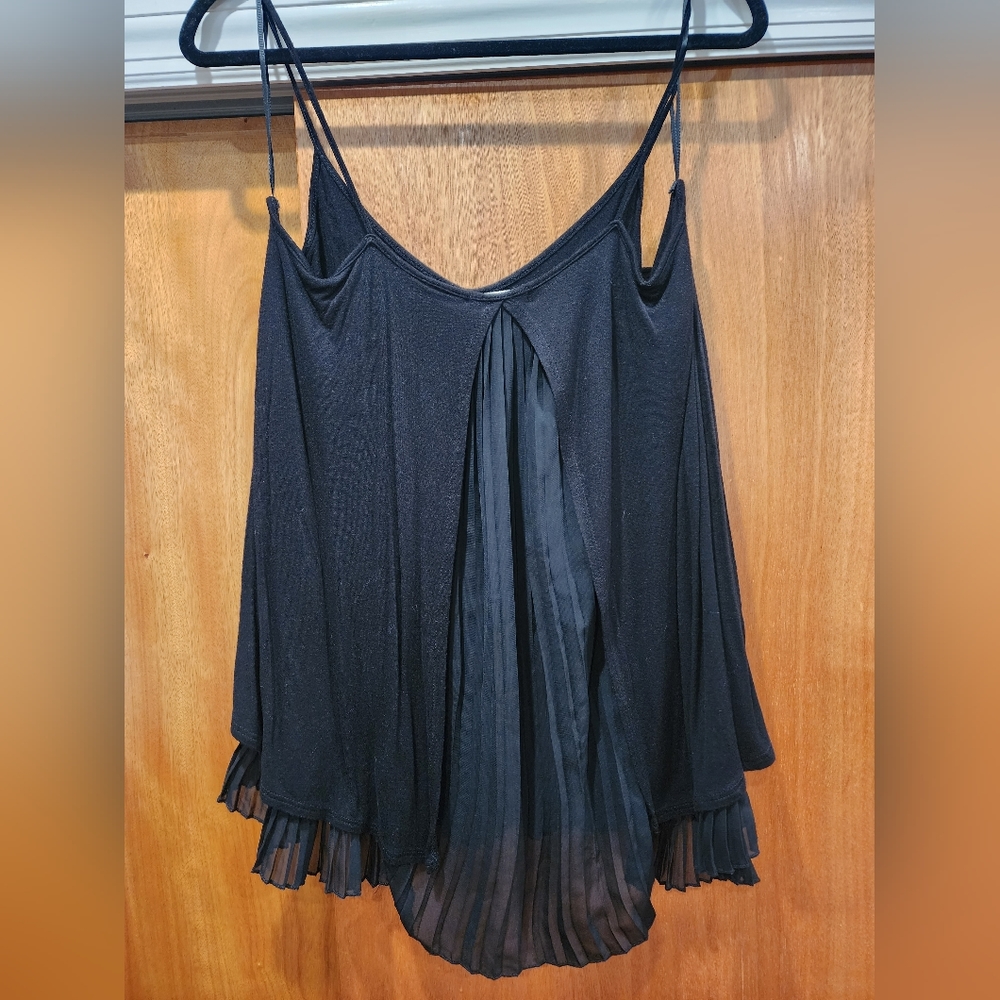 Solid Black Spaghetti Strap Top - image 2